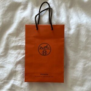 Hermès Orange Shopping Bag